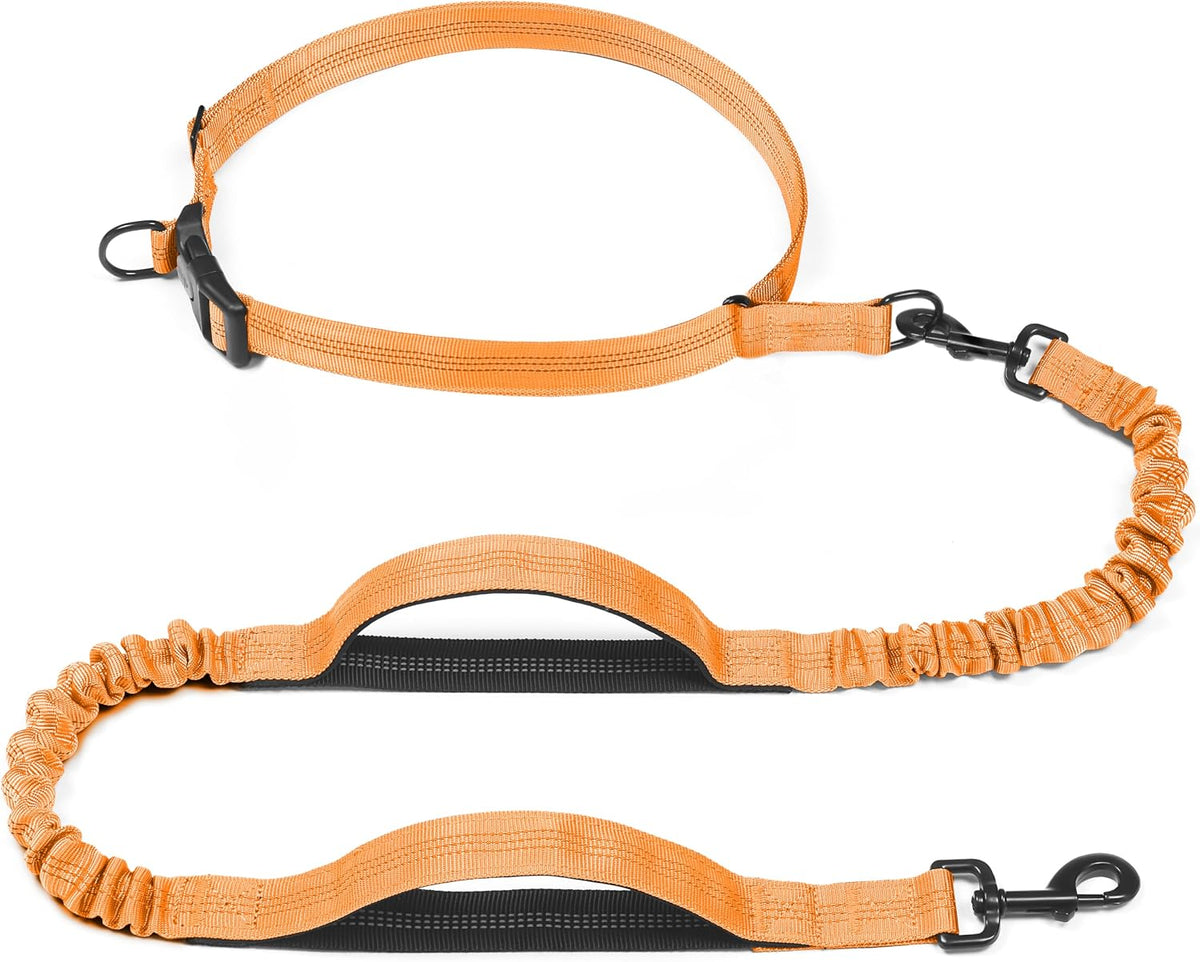 Retractable Hands Free Dog Leash, Medium/Large, 25-150 lbs, Black