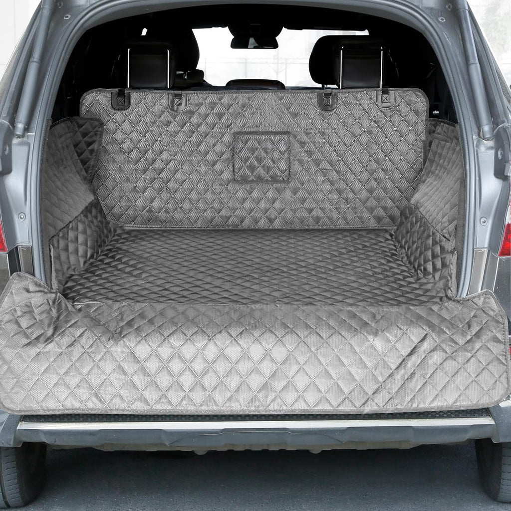SUV Cargo Liner for Dogs, Trunk Cover with Bumper Flap Protector