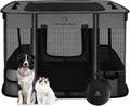 ROMANTIC BEAR Dog Playpen,Foldable Pet Puppy Cat Playpen,L(40"x32"x24")