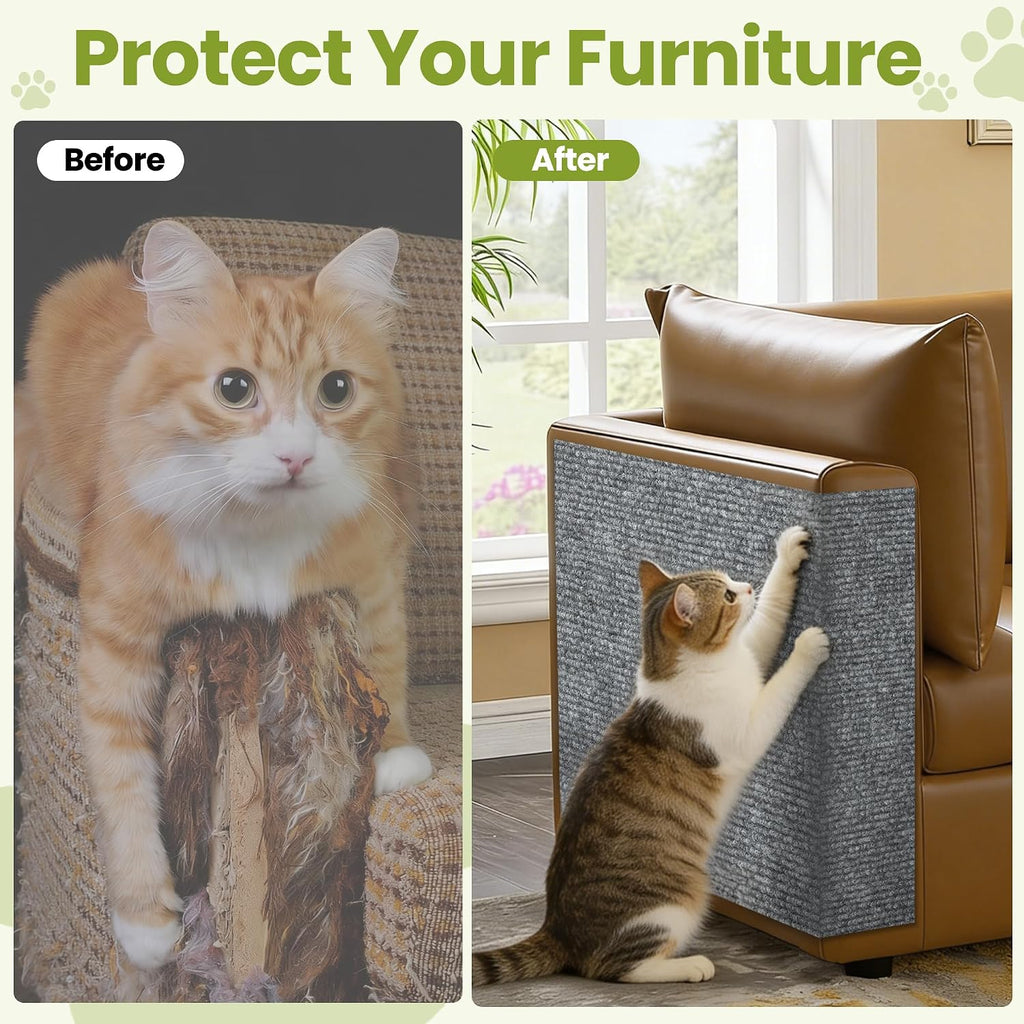 Cat Scratch Couch Furniture Protector, 78.7" x 15.8" Cat Scratcher Pad