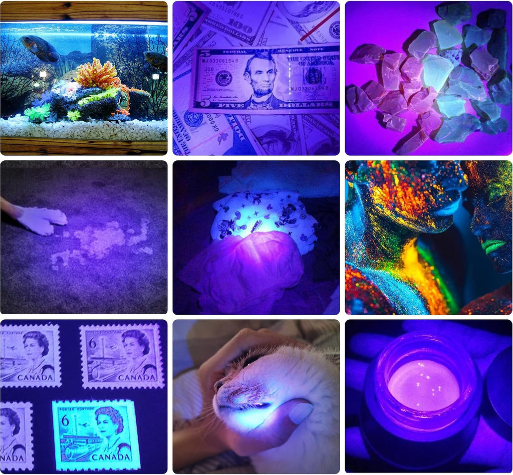 DARKBEAM UV 395nm Flashlight Blacklight Wood's lamp Black Light Mini, 400nm