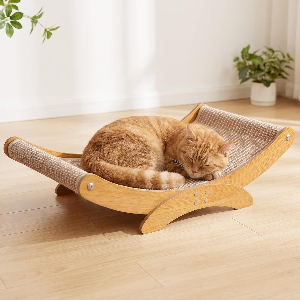 Cat Scratcher Bed for Indoor Cats, 23.6" Large Sisal Cat Scratching Board