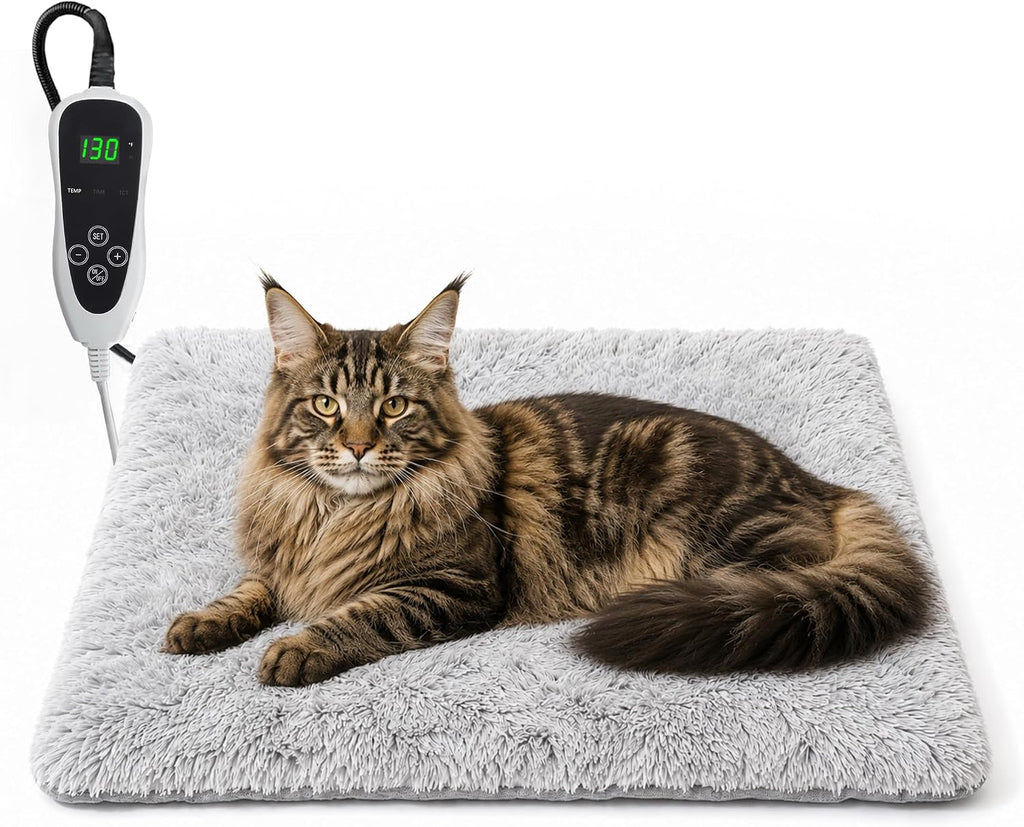 Pet Heating Pad for Cats with Normally Open Function,Heated Cat Bed
