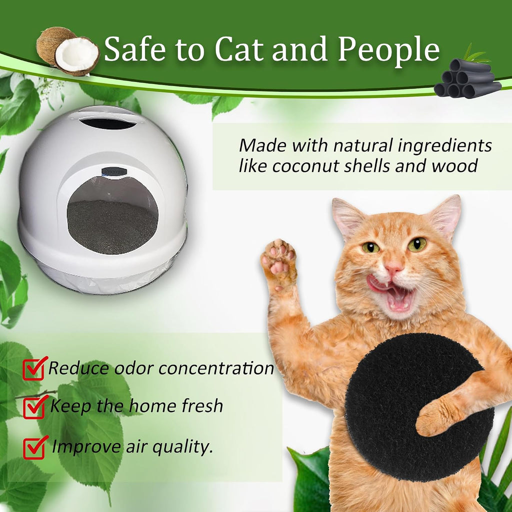 6PCS Replacement Filters for Petmate Booda Dome Cat Litter Box