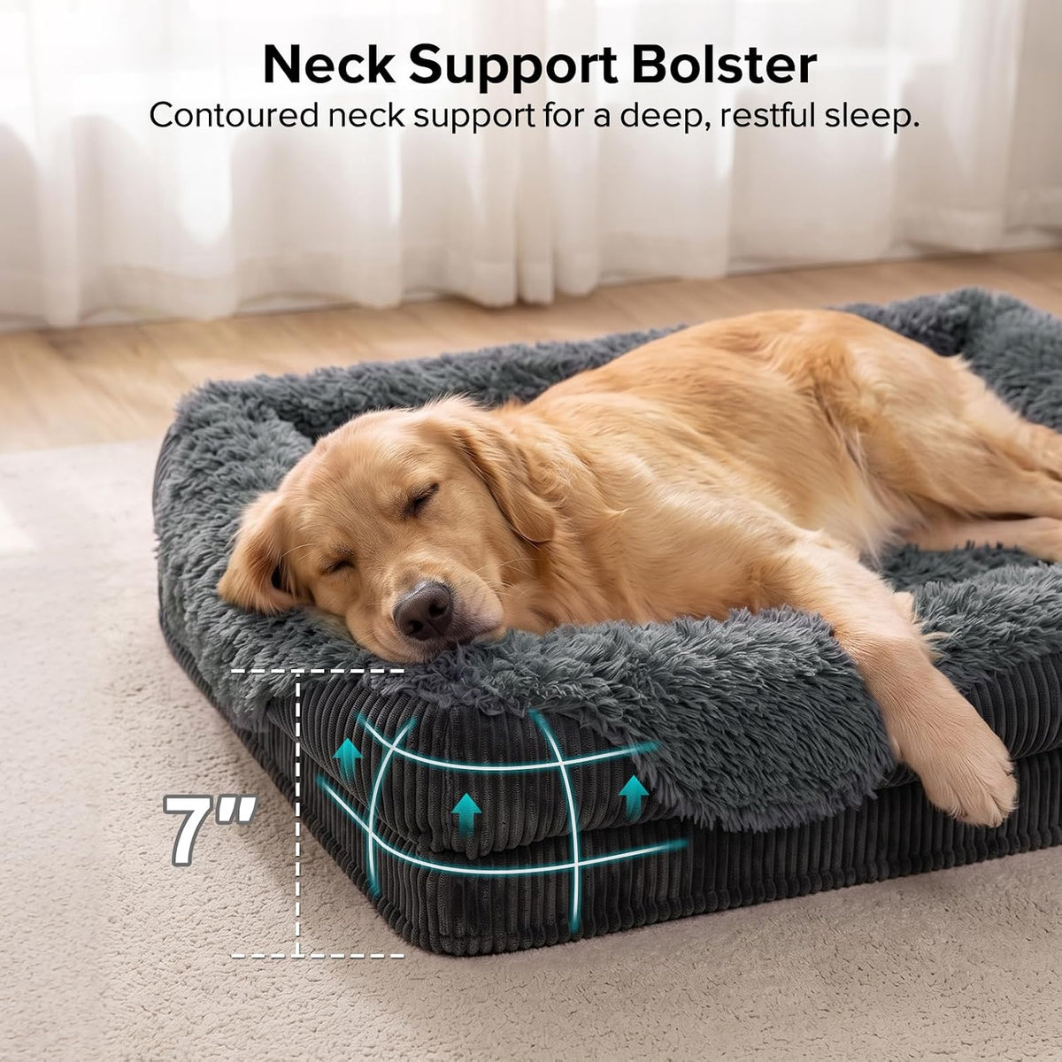 Orthopedic Dog Bed for Large Sized Dog, Washable XL Dog Couch Beds