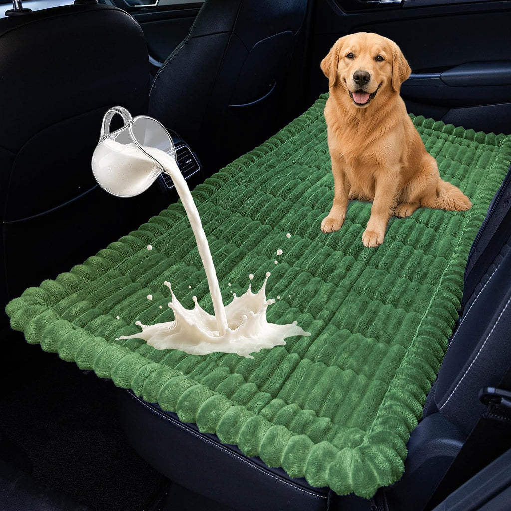 Dog Car Seat Waterproof Bed Cover Back Seat Dark Brown 23.6”x51”