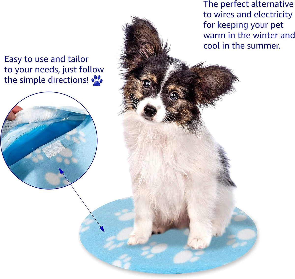 Dog Cooling Mat & Heating Pad Combo, Washable Gel Pet Pad
