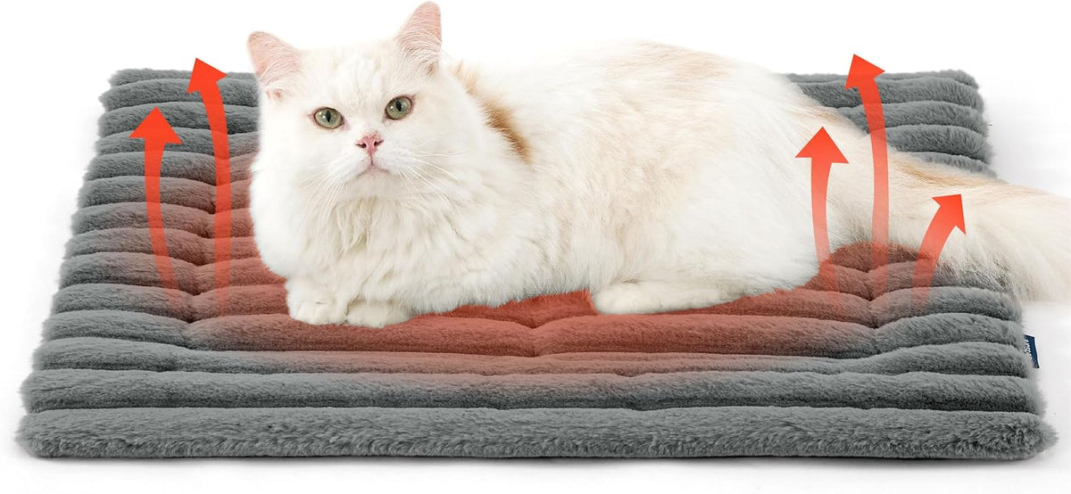 Bedsure ComfyFleece® Self Warming Cat Bed Mat,Small Pet Self Heating Pad