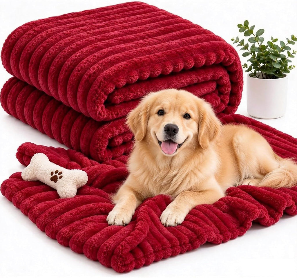 Emotional Support Blanket for Dogs, Yellow Dog Blanket for Dogs Calming Security Pet Blanket, Machine Washable for Sofa,