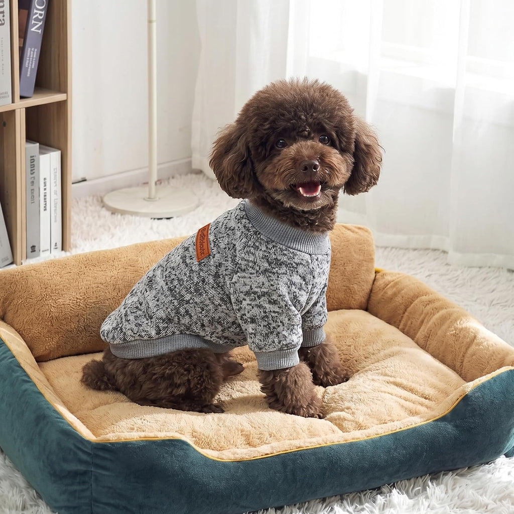 3 Pack Dog Sweaters for Small Dogs Girl Boy Winter Fleece Clothes Warm Soft Dog Sweatshirt Outfit for Dogs Cats Pet Appa