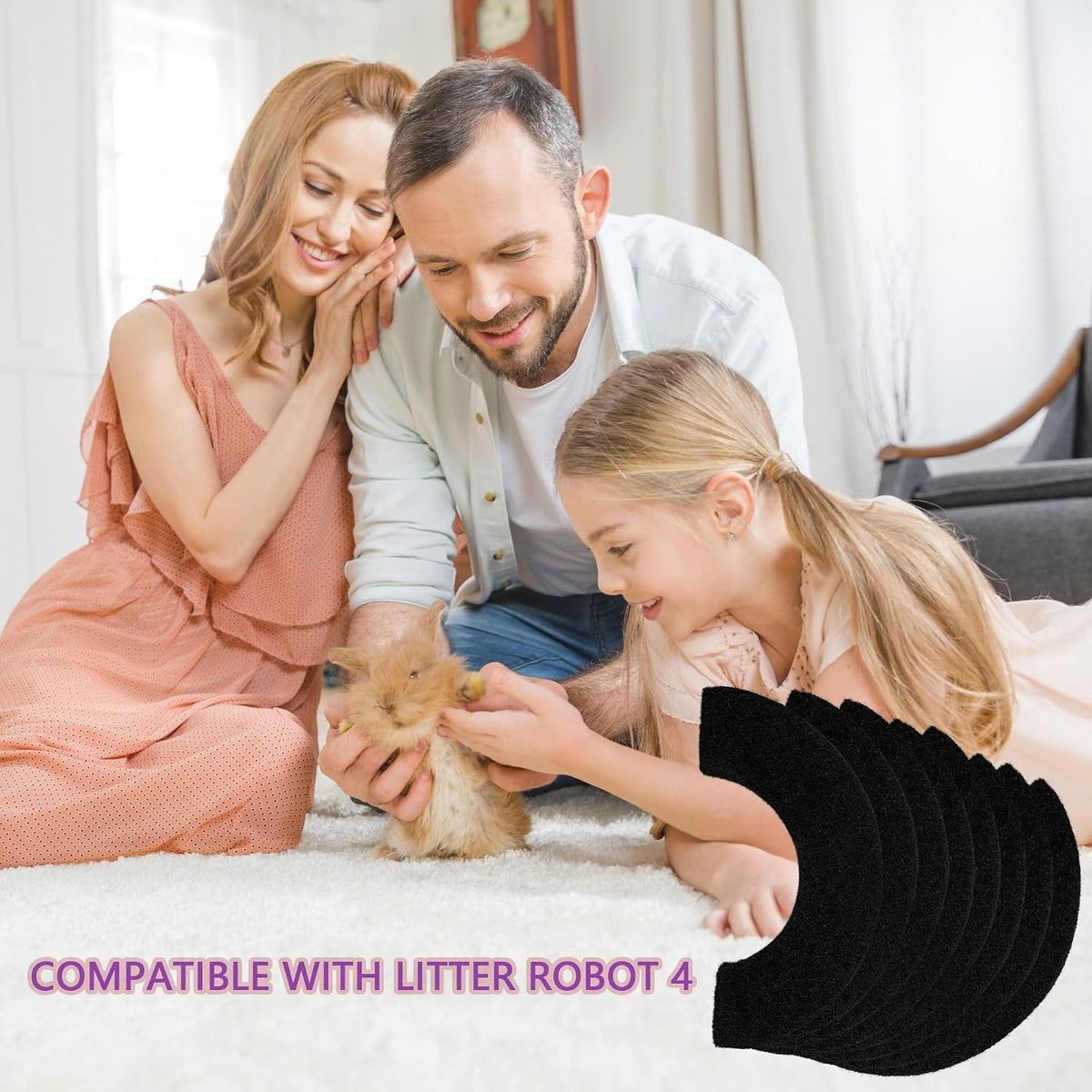 8 Pack Carbon Filters Compatible with Litter Robot 4