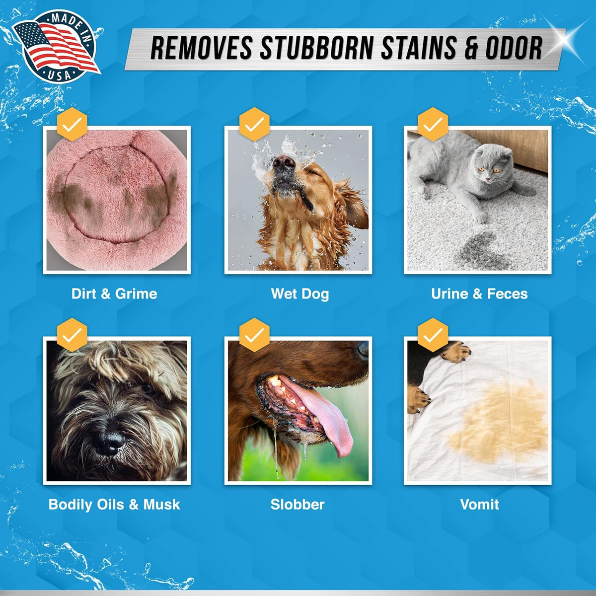 Pet Laundry Detergent Odor Remover - ACTIVE Enzyme Based Powder Detergent for Dogs Beds, Cat Pee, HE Washer Friendly Nat