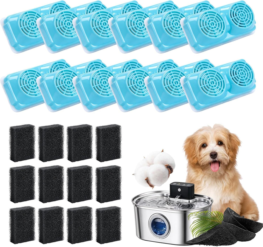 8 Pcs Dog Water Fountain Filter Compatible with Selene 4.0L/134oz Fountains