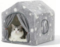 Indoor Dog House, Soft Warm Glow Dog Cave for Cat & Small Dogs