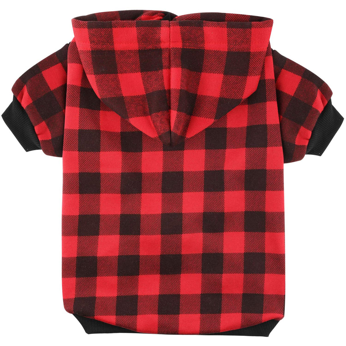 Plaid Dog Hoodie Sweatshirt Sweater for Extra Large Dogs Cat Puppy Clothes Coat Warm and Soft(XL)