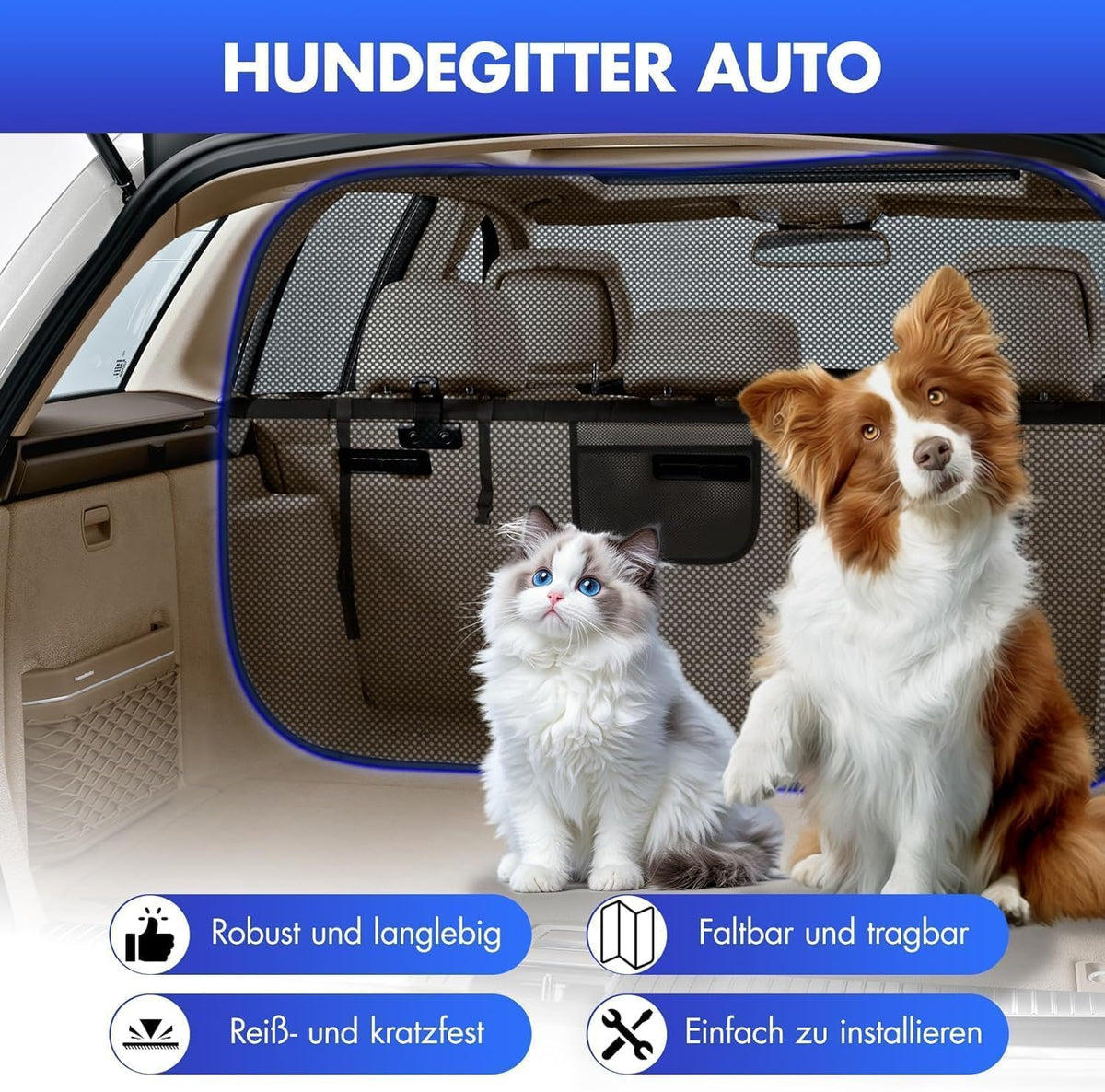 55×52cm Dog Car Barrier for Buick Enclave 2018-2024