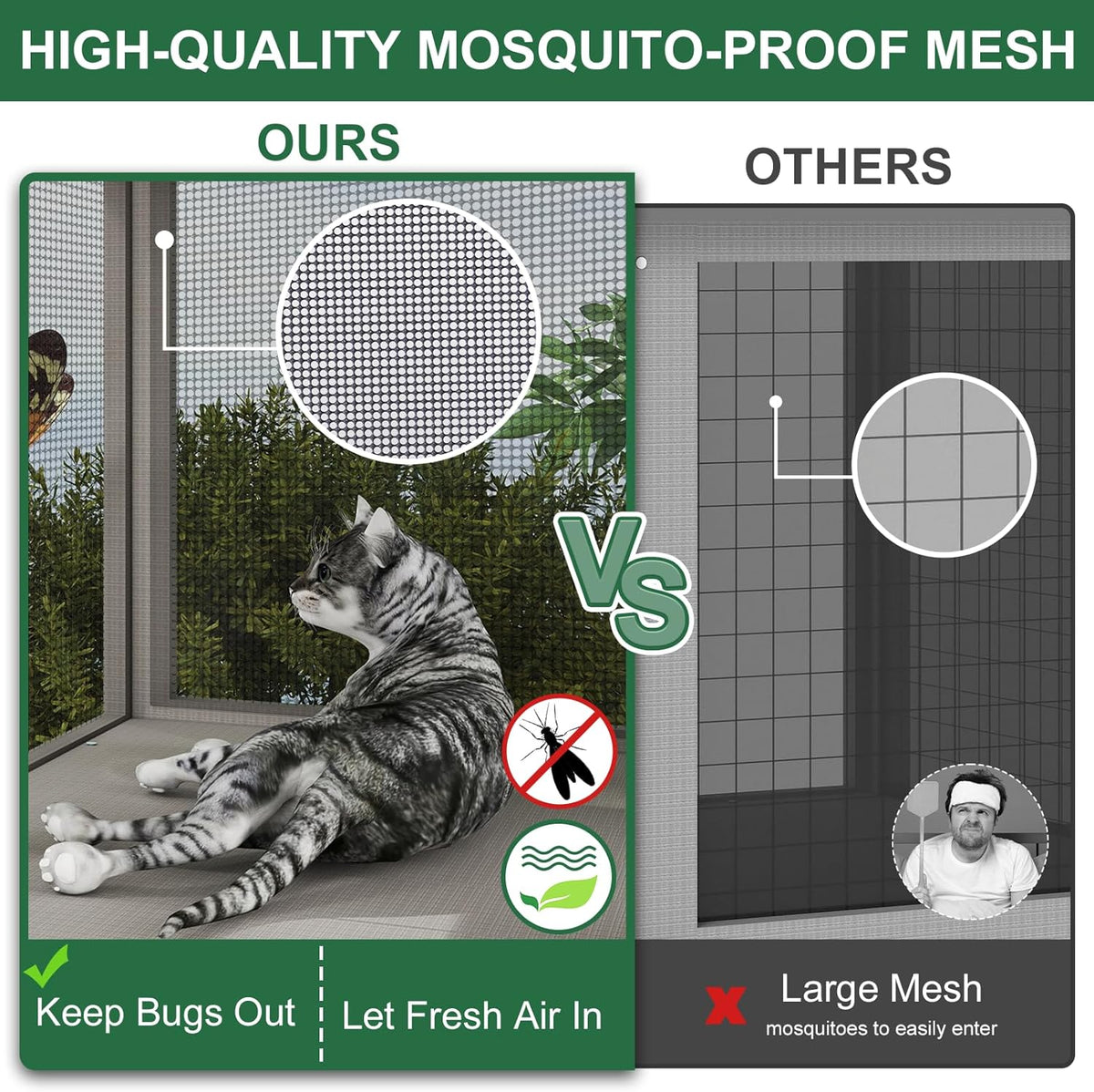 Cat Catio Expandable Window Box Enclosure for Multiple Cats