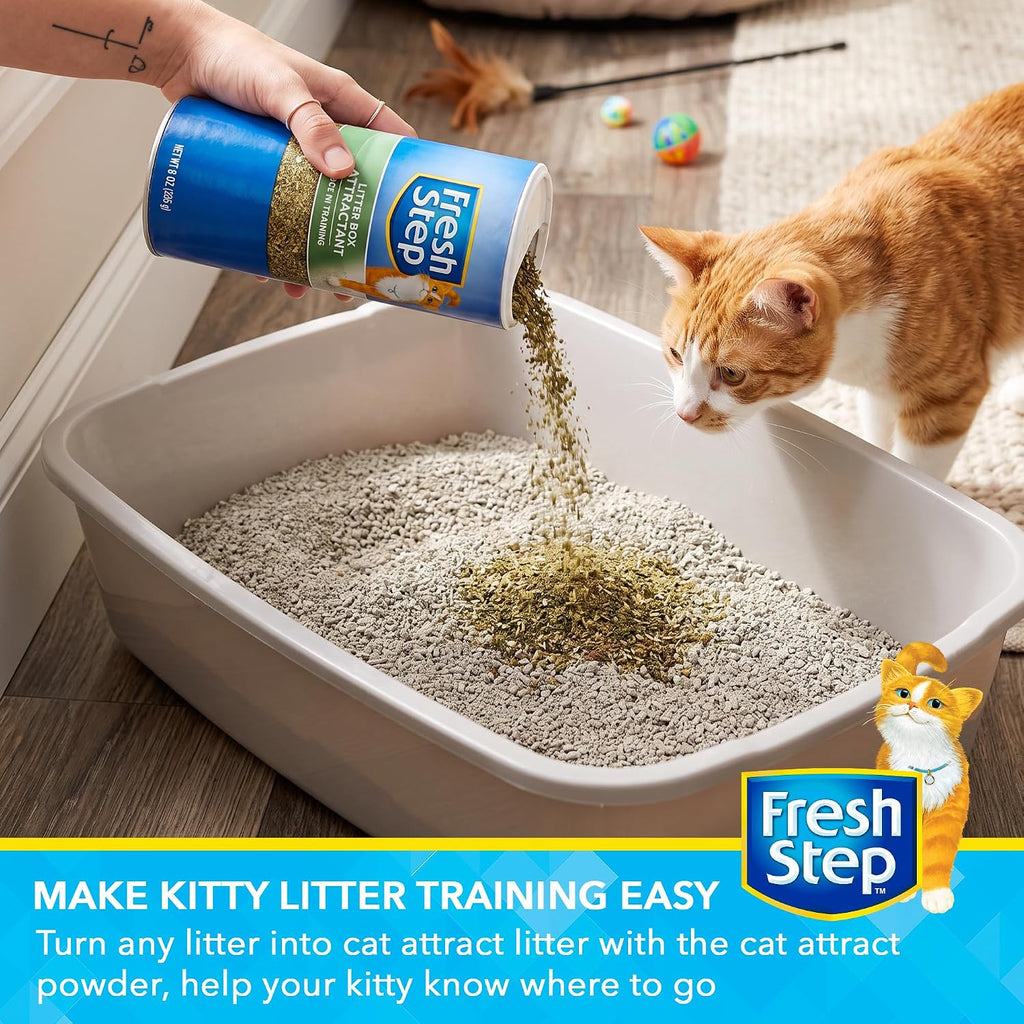 Fresh Step Attractant, Cat Litter Powder, Litter Training Aid, 9 oz