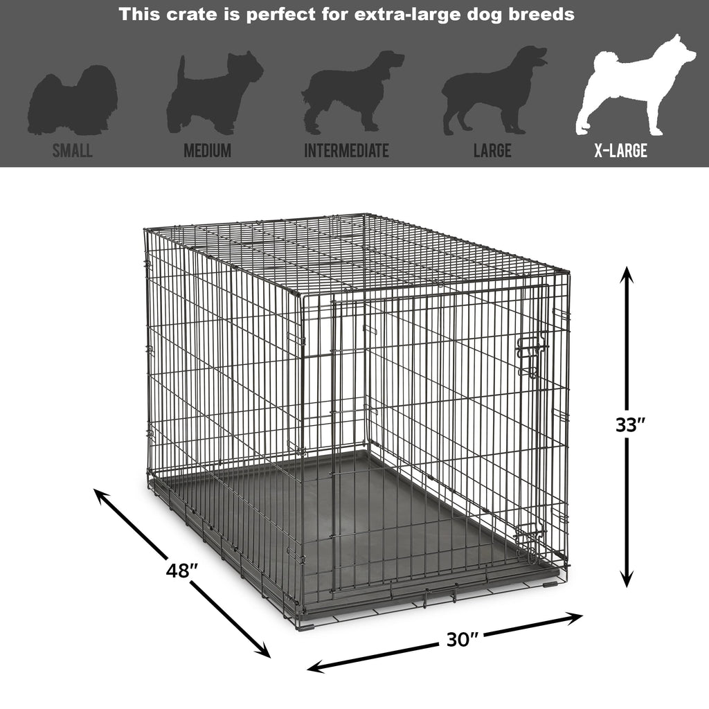 New World by Midwest 48-Inch Single Door Crate, XL Breeds, 90-110 lbs