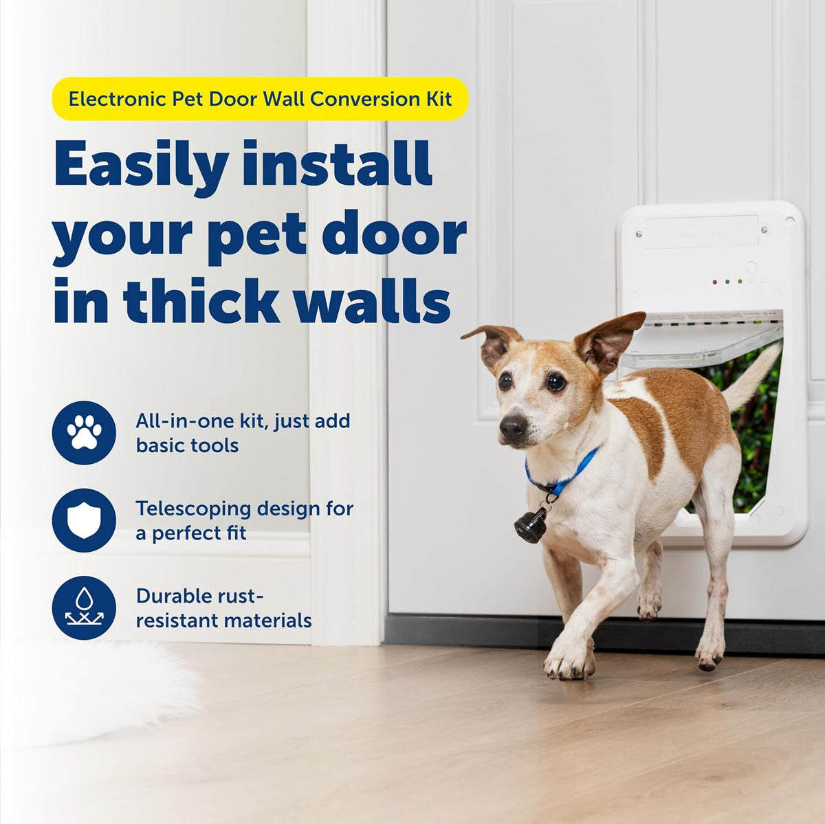 PetSafe Electronic Pet Door Wall Conversion Kit, Small