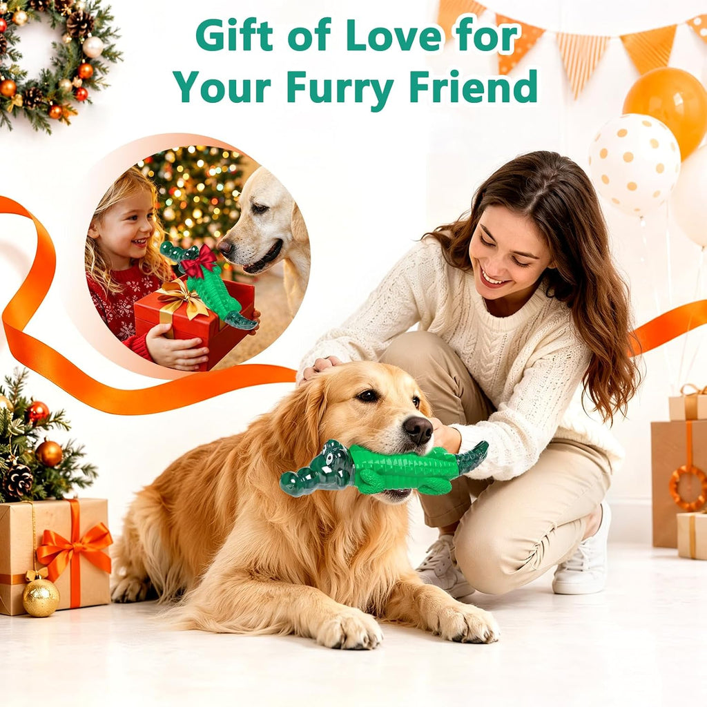 Fuufome Alligator Dog Toys for Aggressive Chewers,Medium Large Breed Dogs