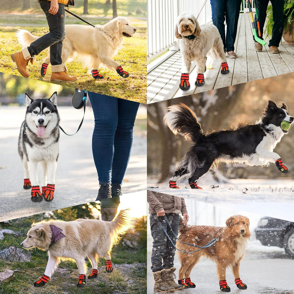 DcOaGt Dog Shoes Large Size Dogs XXL,Waterproof Dog Boots Dog Booties