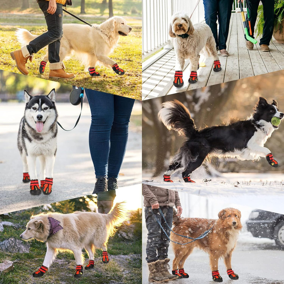 DcOaGt Dog Shoes Large Size Dogs XXL,Waterproof Dog Boots Dog Booties