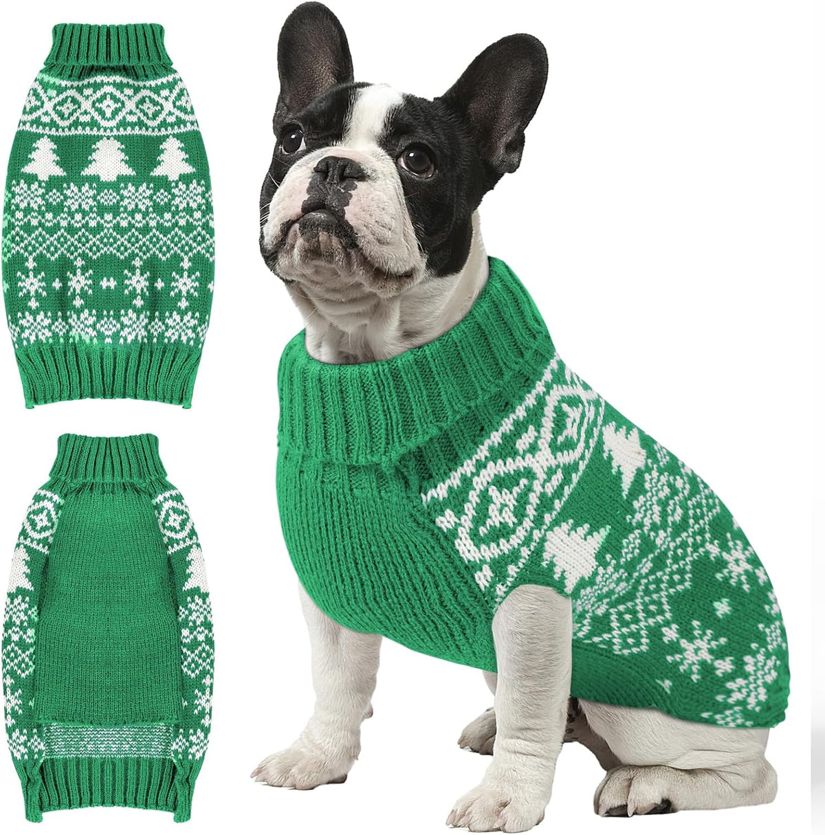 Christmas Dog Sweaters for Small Medium Large Dogs and Cats,Pet Soft Warm Holiday Outfit Girl & Boy,Pup Winter Clothes T
