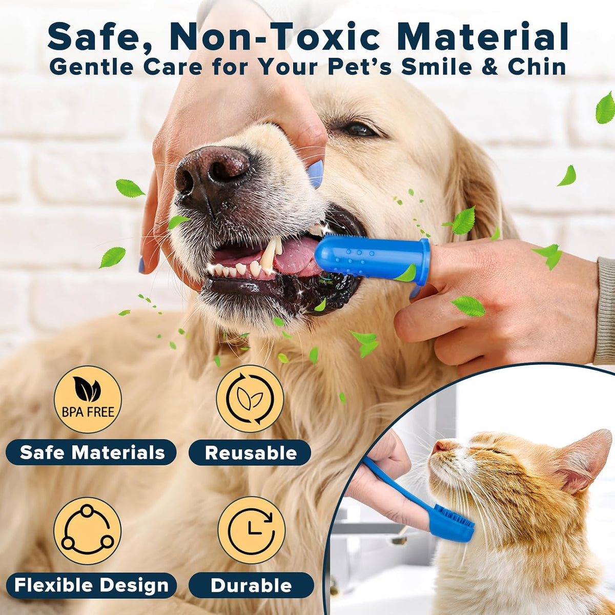 6PCS Grooming & Bath Supplies for Dogs, Cats | Dog Washing Gloves | Dog Bath Brush | Dog Shower Brush | Pet Grooming Glo