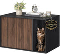 SONGMICS HOME Cat Litter Box Enclosure, Snapsemble Superfast Assembly