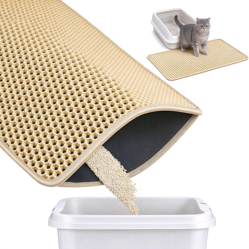 Cat Litter Mat Large, 35x25 In Cat Litter Trapping Mat, Scatter Control