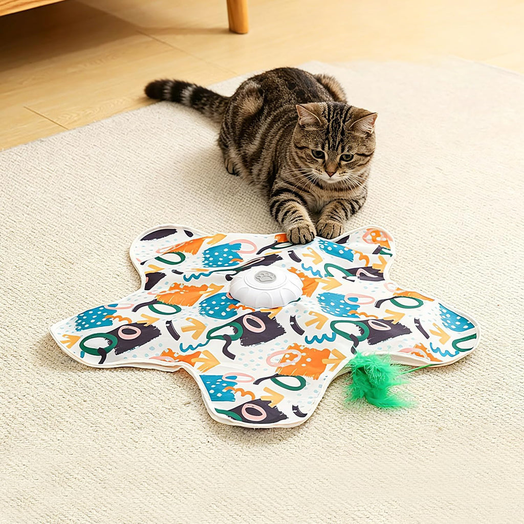 6-Pack Replacement Feathers for Hide and Seek Interactive Cat Toy, Durable Feather Wand Refills, Moving Wand Attachments