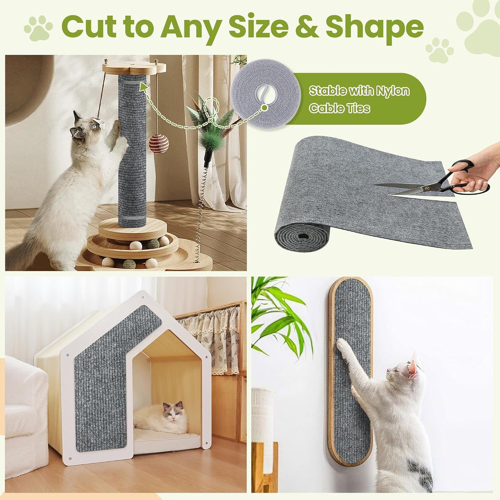 Cat Scratch Couch Furniture Protector, 78.7" x 15.8" Cat Scratcher Pad