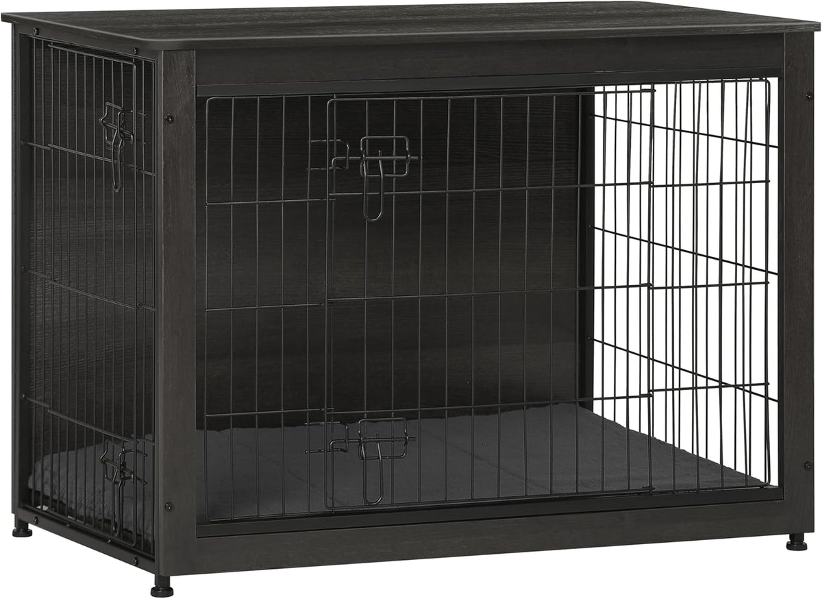 27" Dog Crate Furniture, Dog Kennel Indoor, with Waterproof Cushion