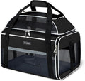 Lekereise Top-Expandable Pet Carrier 18x13x9.5 Inch Southwest Frontier Airline Approved Soft Sided Underseat to 15lbs Tr