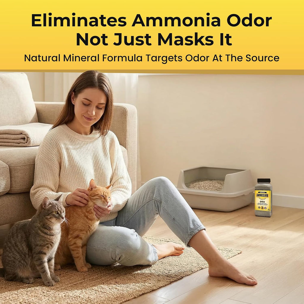 Unscented Cat Litter Deodorizer Granules, Ammonia Absorber, 2 lb