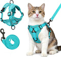 Cat Harness and Leash for Walking, Escape Proof Soft Adjustable Vest Harnesses for Cats (Emerald, M : Cat Weight 6.6-9.9