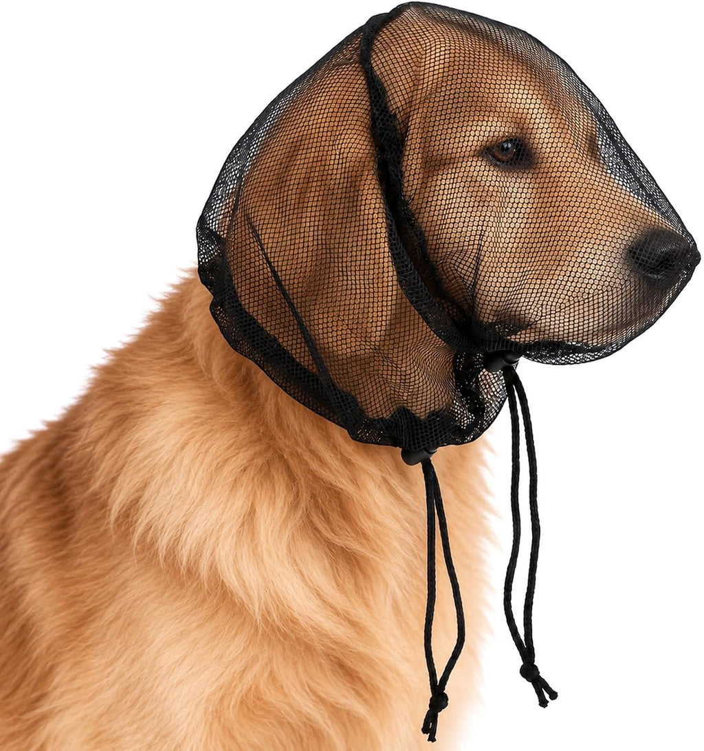 Foxtail Mask for Dogs, Breathable Mesh Dog Mask with Adjustable Elastic