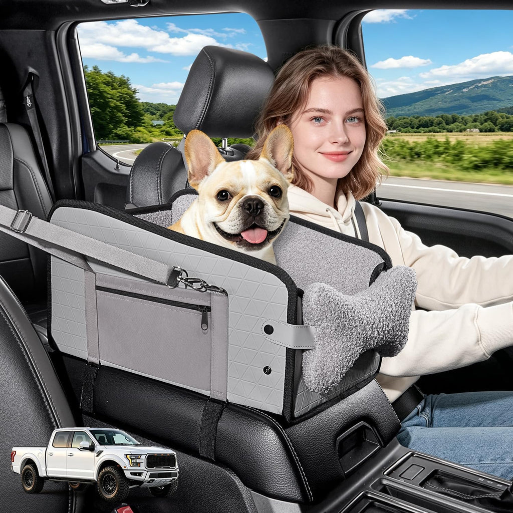 Center Console Dog Car Seat,Pet Car Seats for Small Dogs,Under 30 lbs