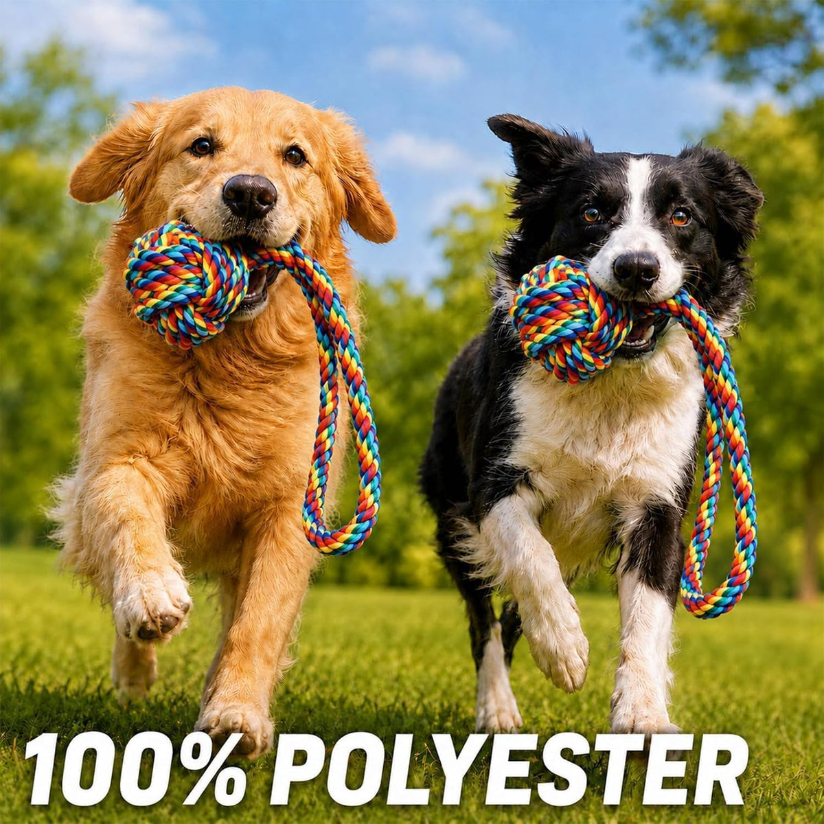 Rocfish Dog Rope Toys for Aggressive Chewers, Strong Suction Base