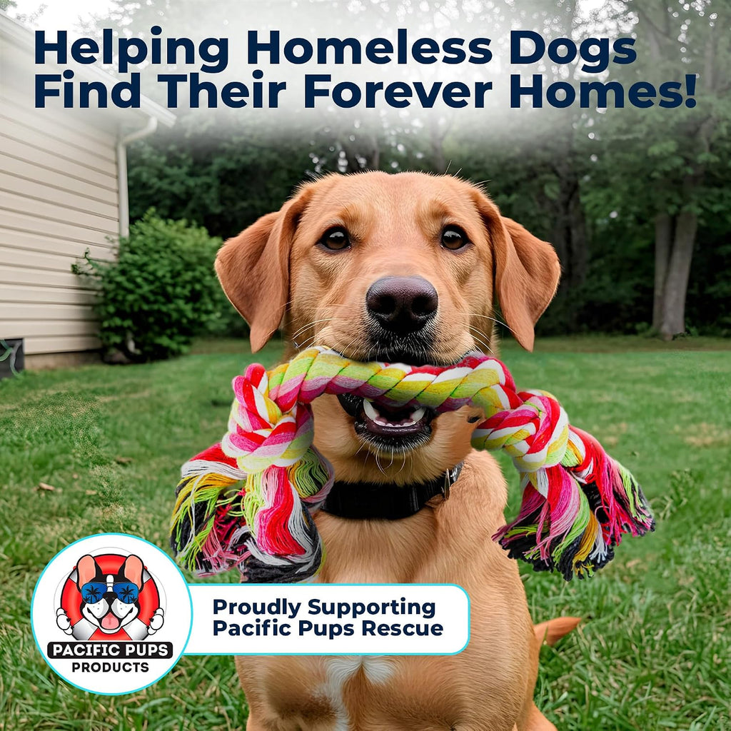 Pacific Pups Products Dog Rope Toys for Medium Dogs, 11 Pack