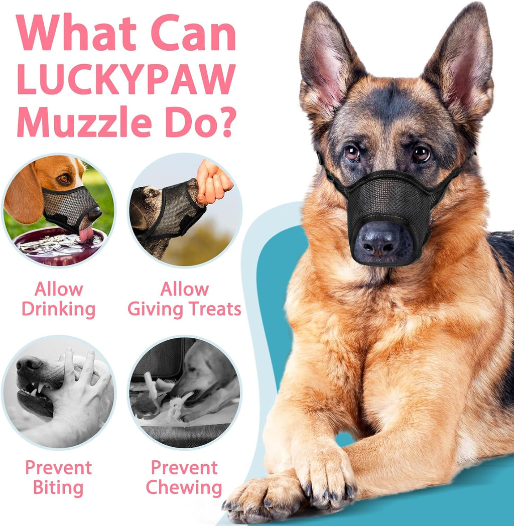 Dog Muzzle for Large Medium Small Dogs German Shepherd Labrador