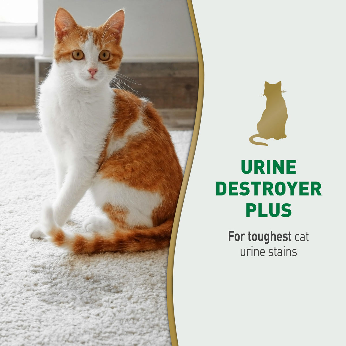 Nature's Miracle Cat Urine Destroyer Plus, Enzymatic Cleaner, 32 oz