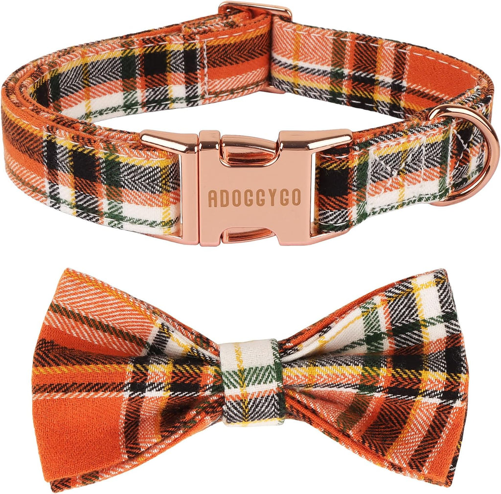 Pink Halloween Dog Collar Girl, Ghost Bow Dog Bow Tie Collar L