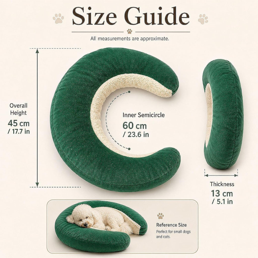 Pet Pillow Calming Soft Plush U-Shaped Neck Support Dogs Cats
