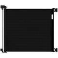 Veraste Retractable Baby Gate for Doorways and Stairs, Mesh Safety Gate for Pet, Indoor & Outdoor Use, One-Hand Operation, Easy Installation, 33.6" Tall, Expands to 55" Wide（Black）