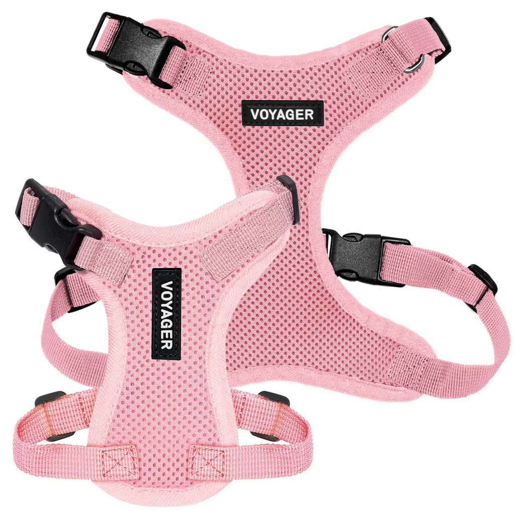 Voyager Step-in Lock Dog Harness - Pink, Medium