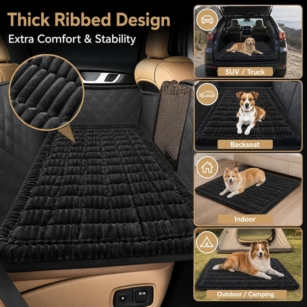 54"x25" Soft Dog Seat Cover Backseat Bed Mat Non-Slip Waterproof (Grey)