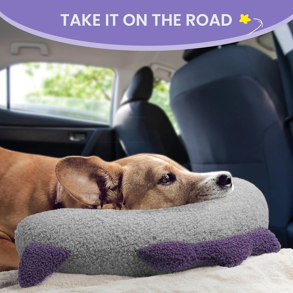 Dog Calming Pillow-Soft Neck Pillow for Dogs, Washable Sleep Pillow