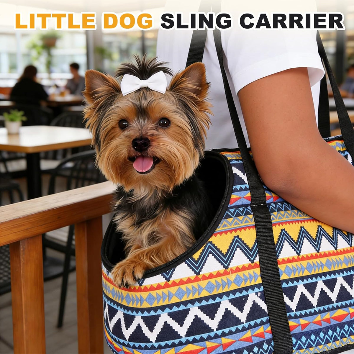 Dog Purse Carrier with Crossbody Strap Small Dog Sling Carrier